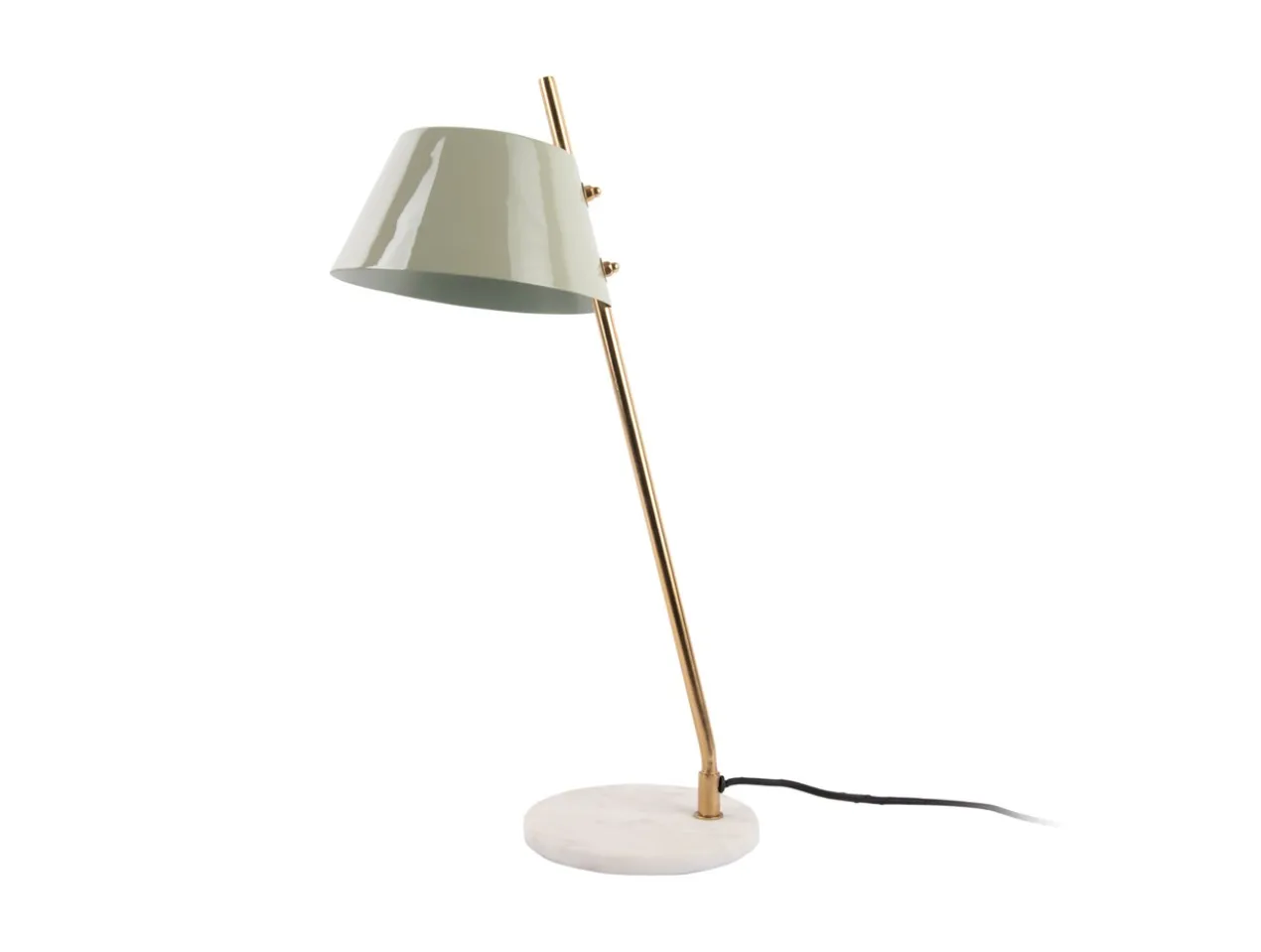 Table lamp Savvy enamel grayed jade