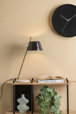 Table lamp Savvy enamel soft brown