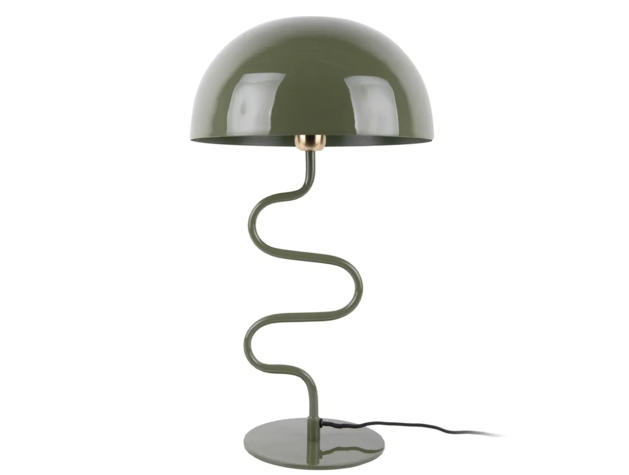Table lamp Twist enamel jungle green
