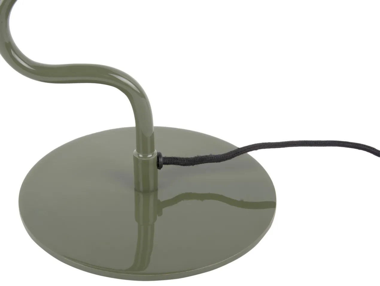 Table lamp Twist enamel jungle green