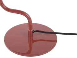 Table lamp Twist enamel red ochre