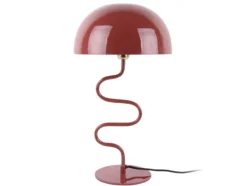Table lamp Twist enamel red ochre