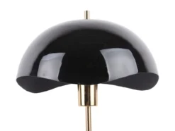 Table lamp Waved Dome enamel black