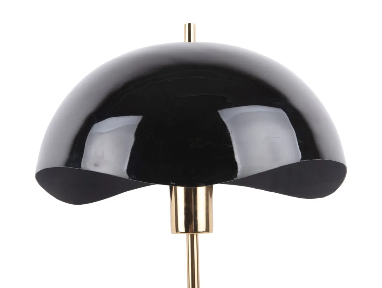 Table lamp Waved Dome enamel black