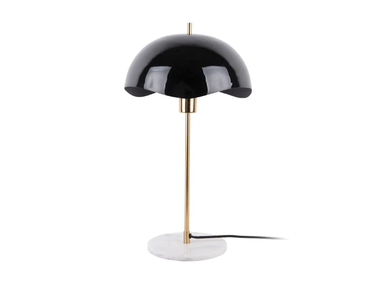 Table lamp Waved Dome enamel black