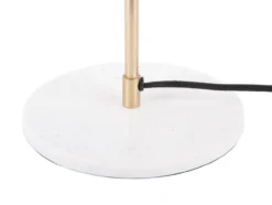 Table lamp Waved Dome enamel honey yellow