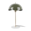 Table lamp Waved Dome enamel jungle green