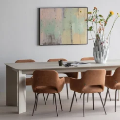 Tablo eettafel afgerond vj 240x100 cm dakargrau [fsc]