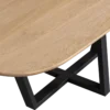 Tablo eettafel organisch dl 220x100cm transparant [fsc]