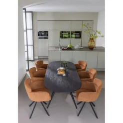 Tablo eettafel ovaal vl 220x90cm mystic brown [fsc]