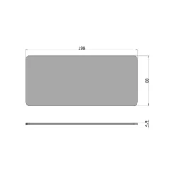 Tablo tafelblad eiken naturel curved 200x90 cm [fsc]