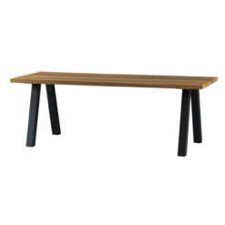 Tablo tuintafel ayous naturel met a-vorm poot metaal [fsc]