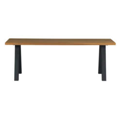 Tablo tuintafel ayous naturel met a-vorm poot metaal [fsc]