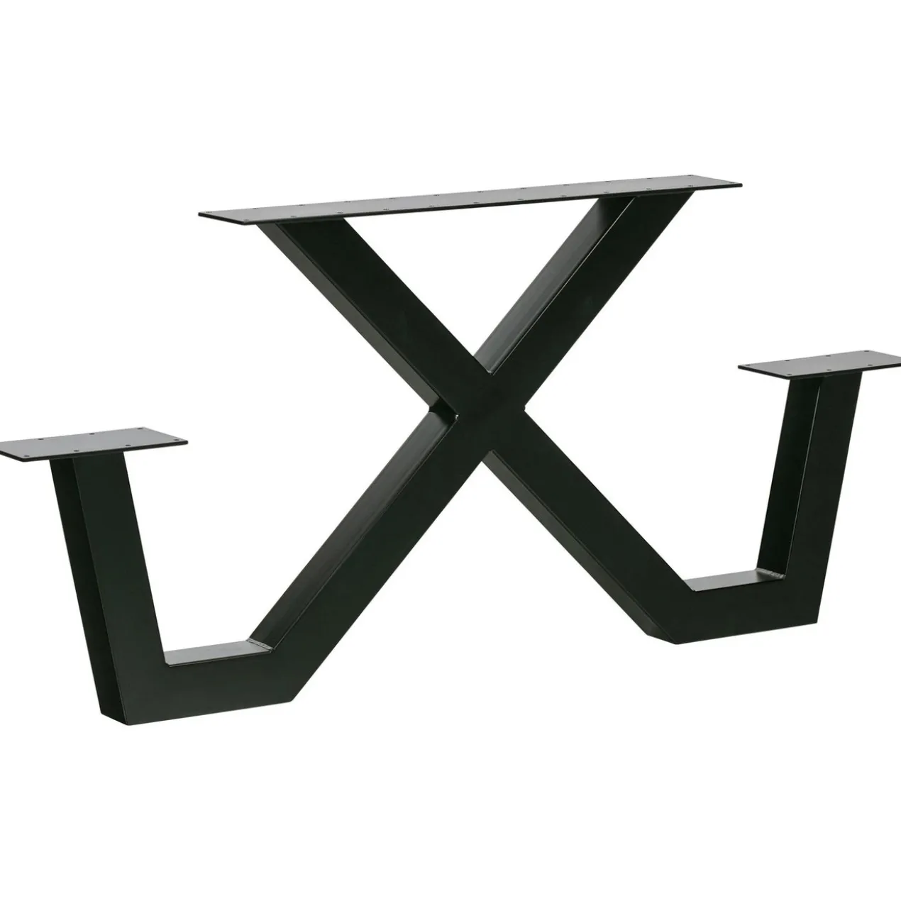 Tablo tuin x-vorm poot picknick metaal zwart - 1 stuks