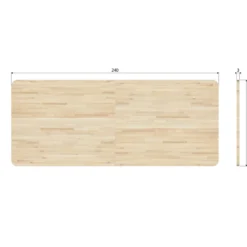 Tablo xl tafelblad eiken naturel curved 240x100 cm [fsc]