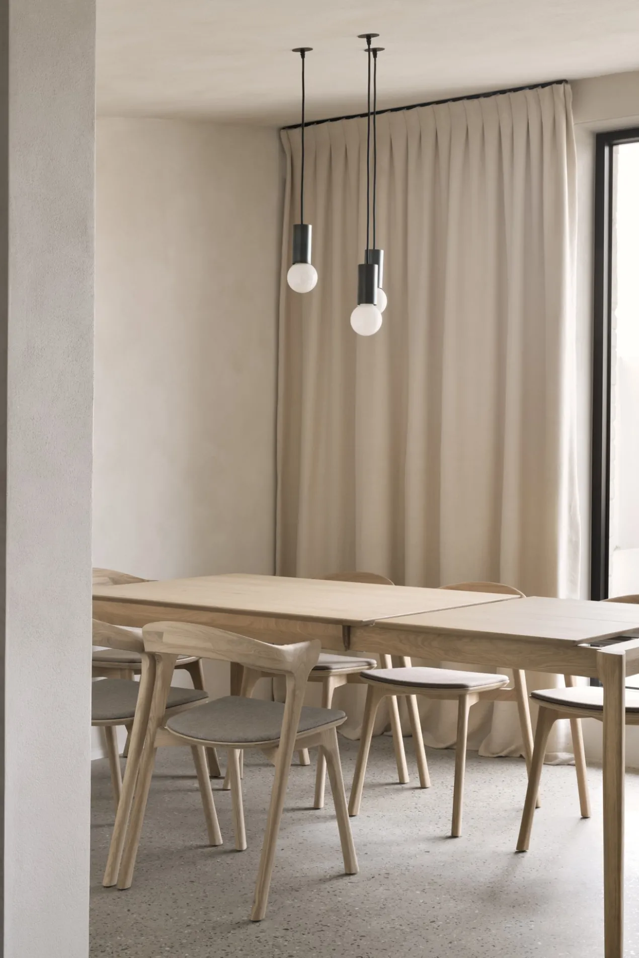 Tafel Bok eiken - uitschuifbaar - 120/180 - geolied