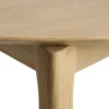 Tafel Bok - rond - uitschuifbaar 129/179 - eiken