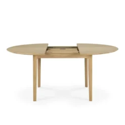 Tafel Bok - rond - uitschuifbaar 129/179 - eiken