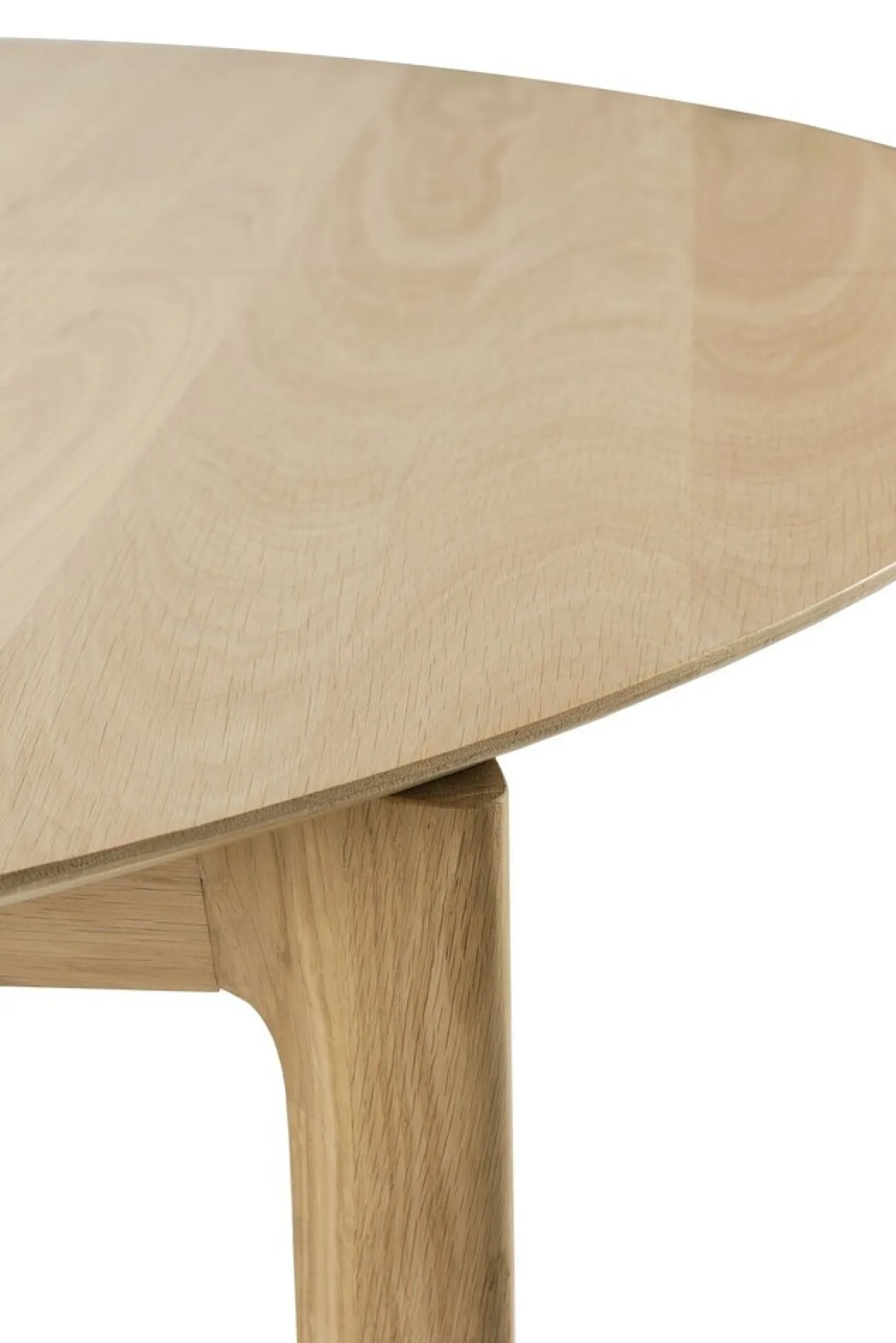 Tafel Bok - rond - uitschuifbaar 129/179 - eiken
