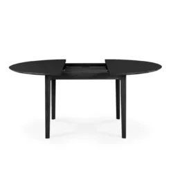 Tafel Bok - rond - uitschuifbaar 129/179 - zwart eiken