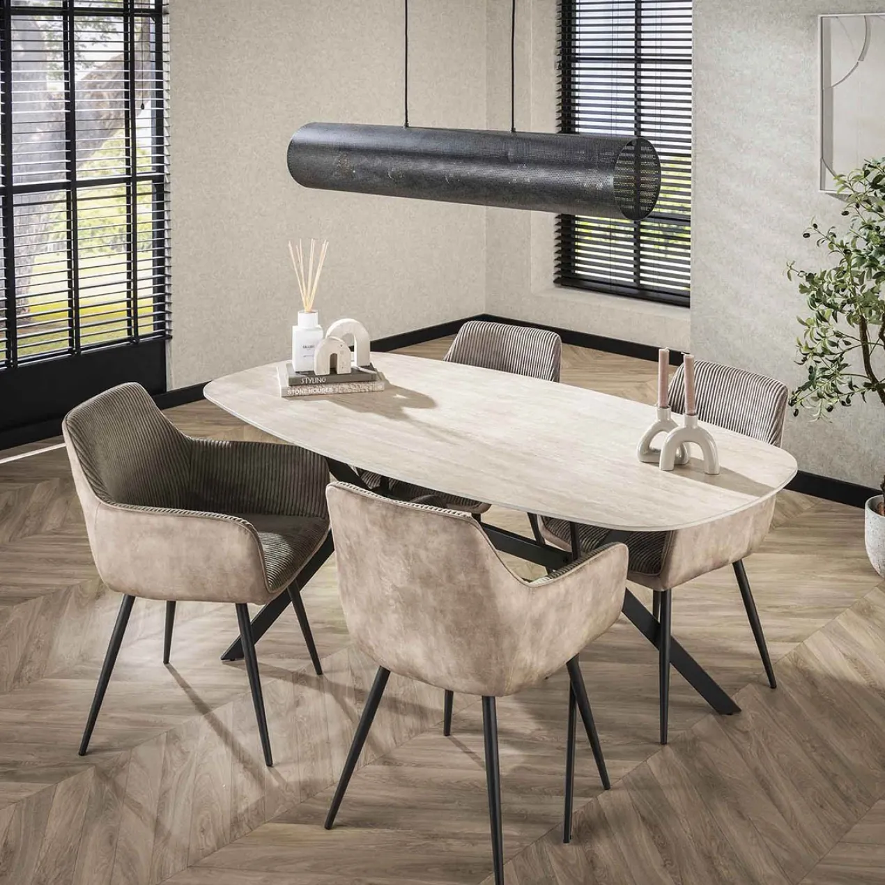 Tafel Deens Ovaal Limestone