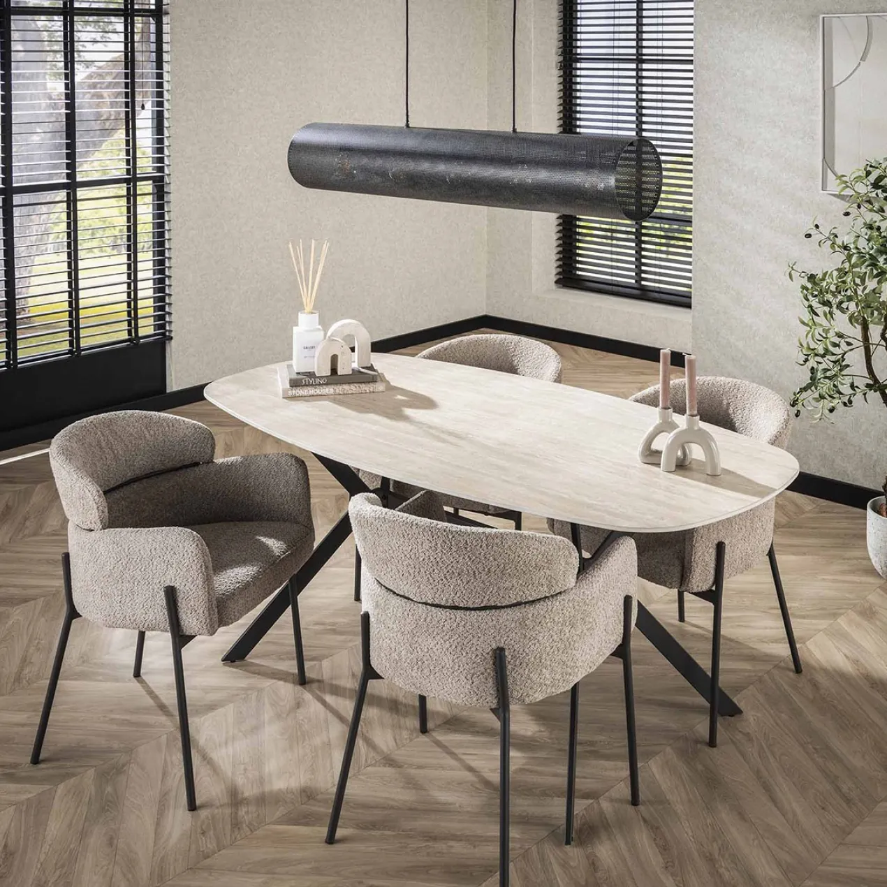 Tafel Deens Ovaal Limestone