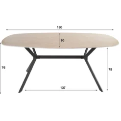 Tafel Deens Ovaal Limestone