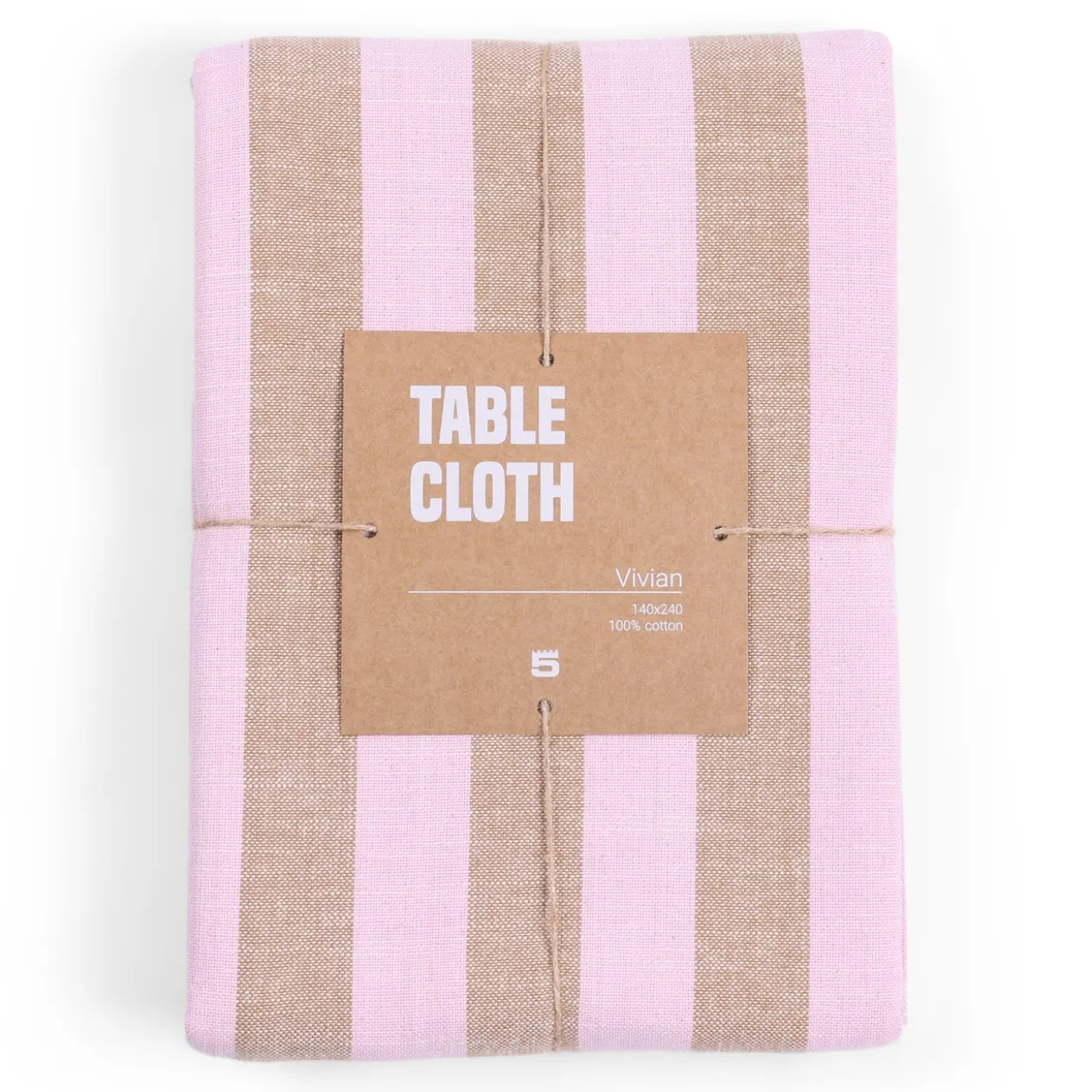 Tafelkleed Vivian 240x140 cm pink/caramel