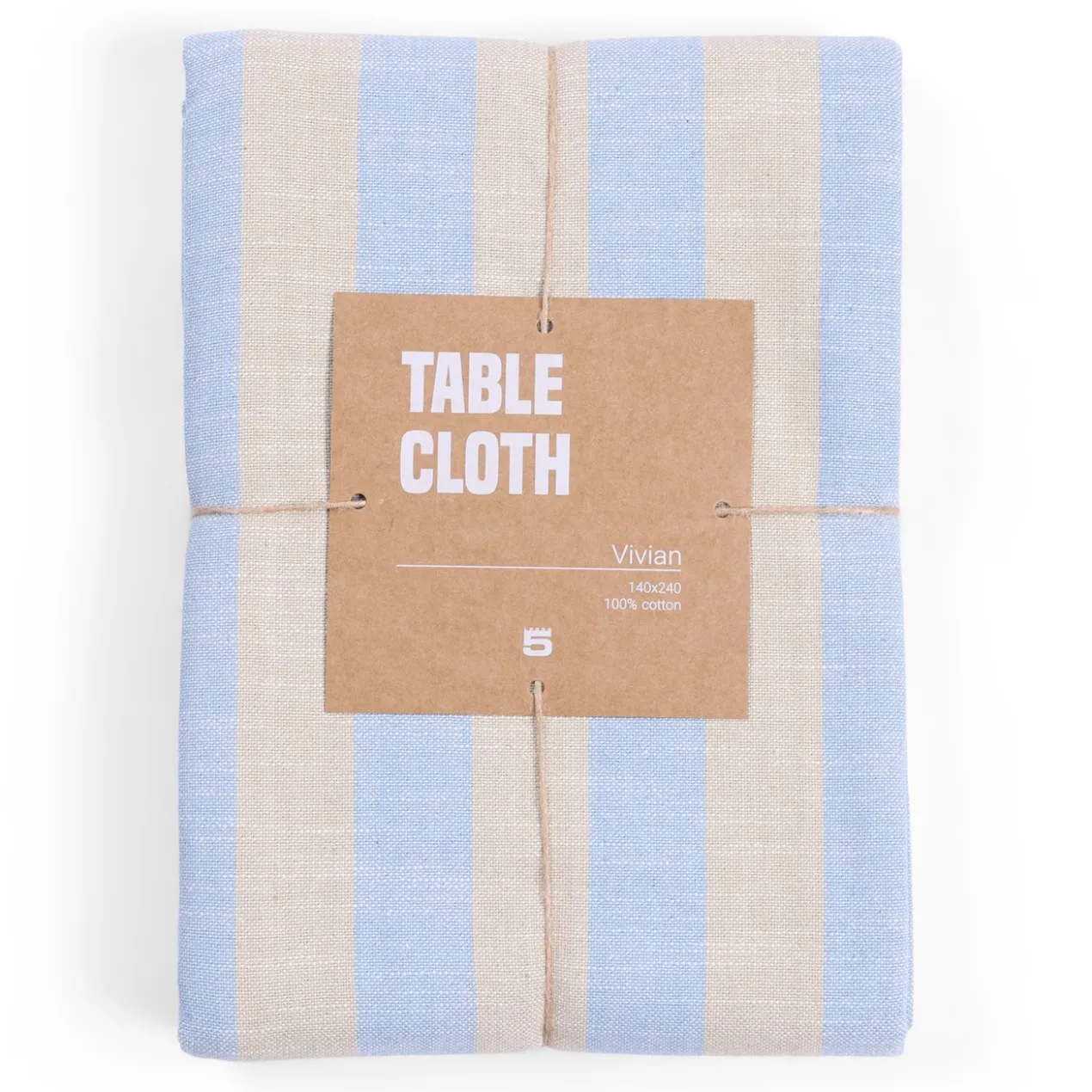 Tafelkleed Vivian 240x140 cm sky/off-white