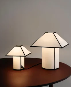 Tafellamp Ava Pyramid 450 white