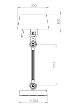 Tafellamp Bolt small lightning white