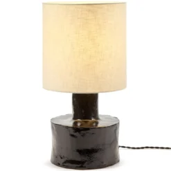 Tafellamp Catherine black/beige