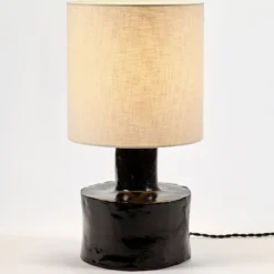Tafellamp Catherine black/beige