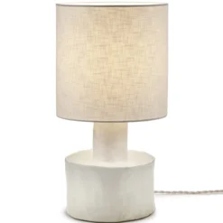 Tafellamp Catherine matt white/white