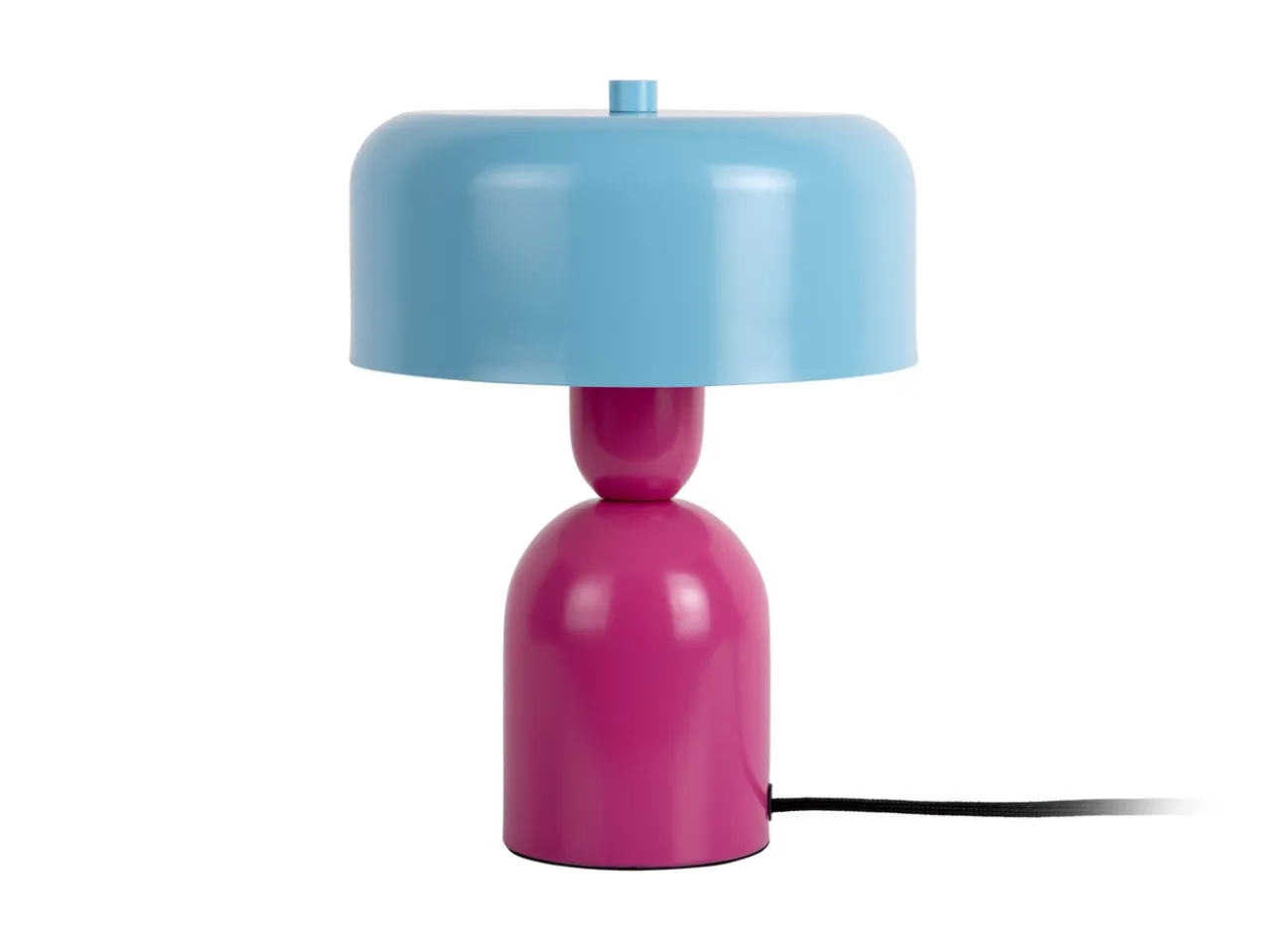 Tafellamp Double Funky - Helderroze & zachtblauw