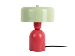 Tafellamp Double Funky - Scarlet rood & zachtgroen
