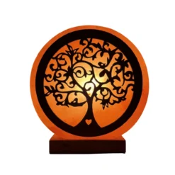 Tafellamp 3D zoutlamp levensboom