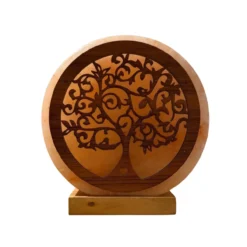 Tafellamp 3D zoutlamp levensboom