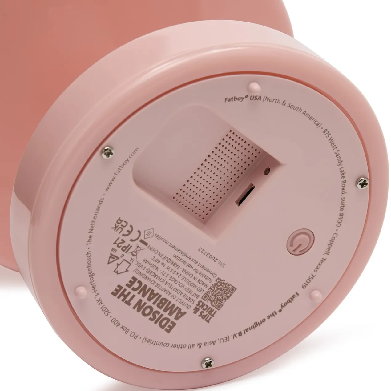 Tafellamp Edison the Ambiance soft pink