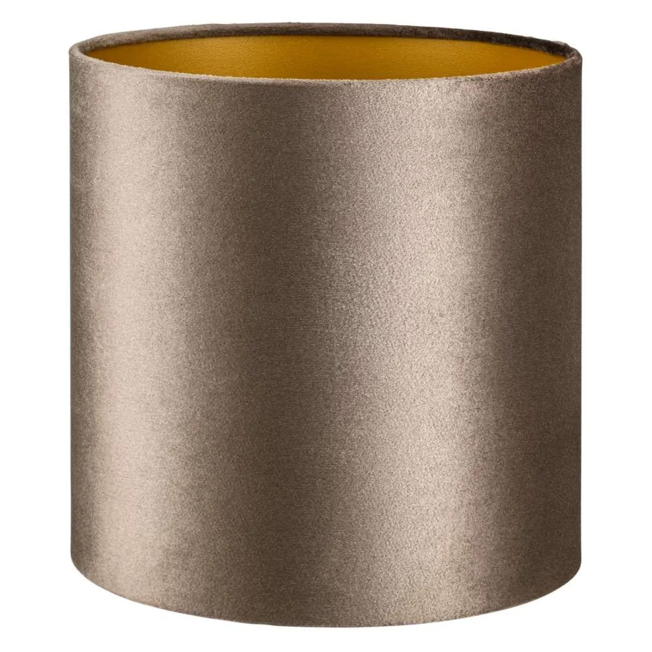 Tafellamp Firenze bronze Large + kap Cilinder 25x25x25cm Fendi velours earth