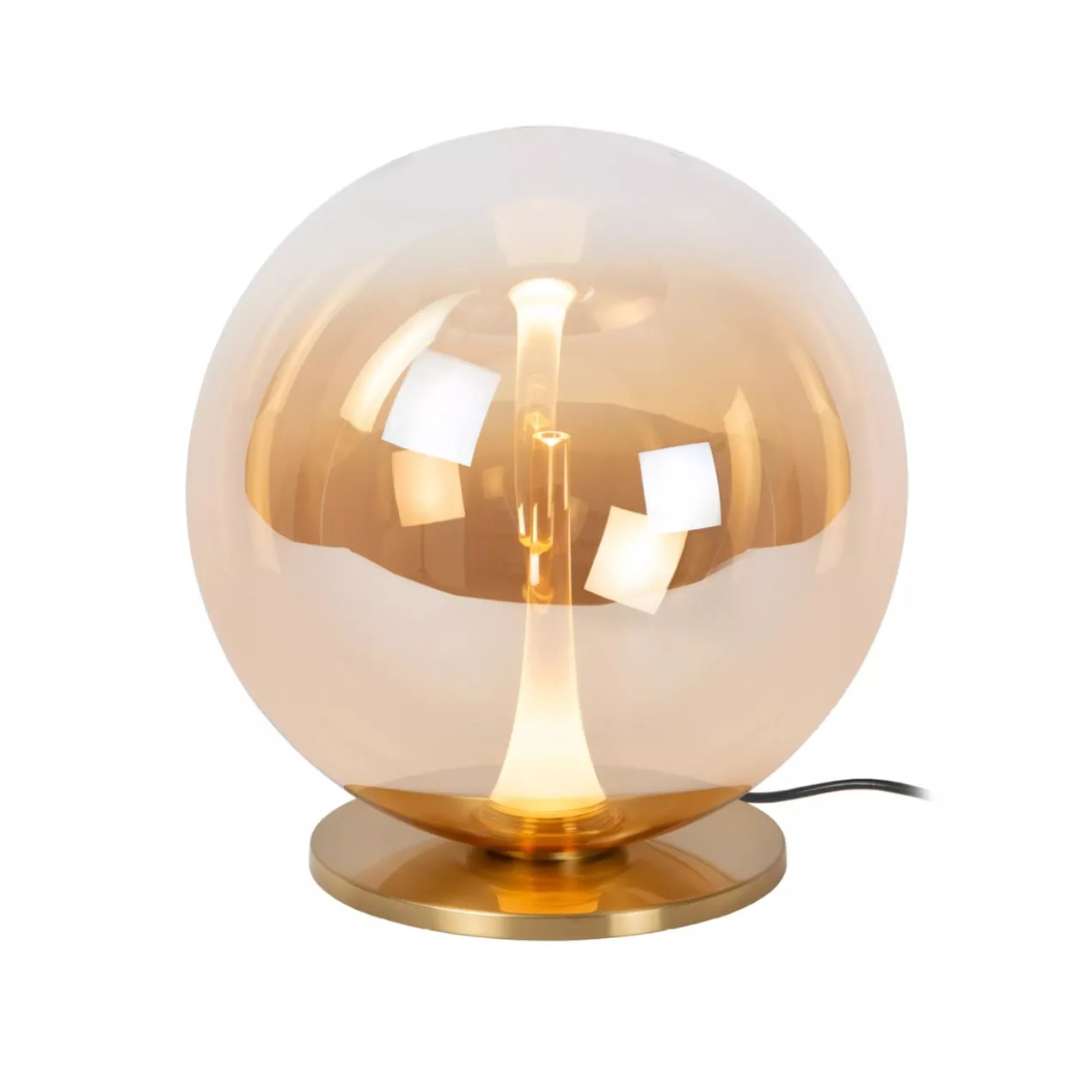 Tafellamp Gisela amber Ø30 cm