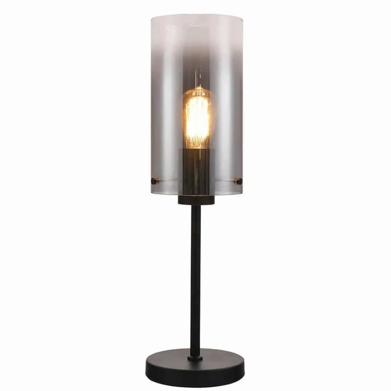 Tafellamp Guus Rookglas 1-lichts - Zwart Guus Tafellamp Rookglas 1-lichts - Zwart #1