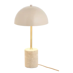 Tafellamp Lily zand Ø25 cm