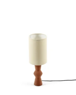 Tafellamp Marie-ann red/brown/beige