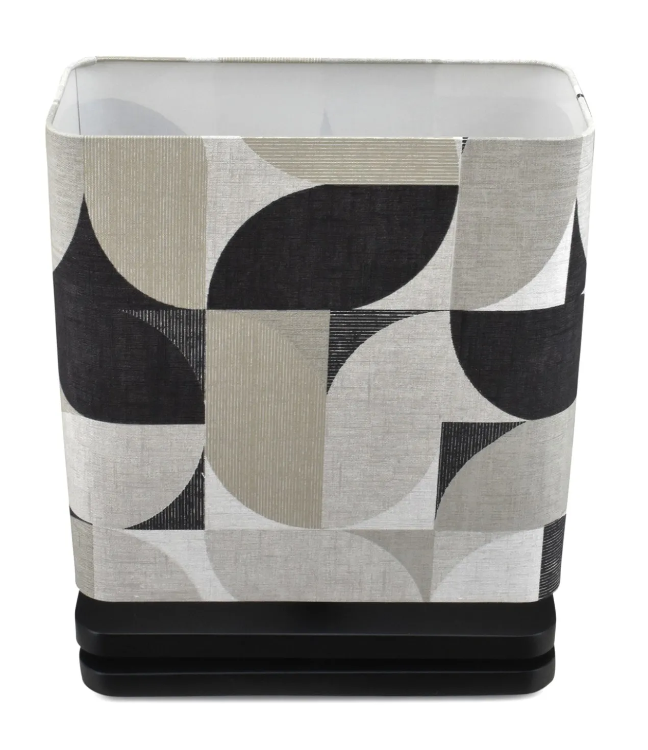 Tafellamp Pizzo retro zwart medium + kap balk 35x16x35cm - Retro antraciet