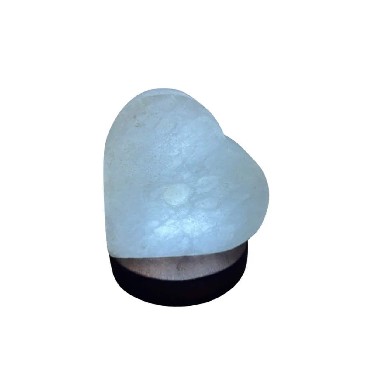 Tafellamp USB zoutlamp hart wit