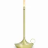 Tafellamp Wick LED oplaadbaar messing