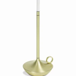 Tafellamp Wick LED oplaadbaar messing