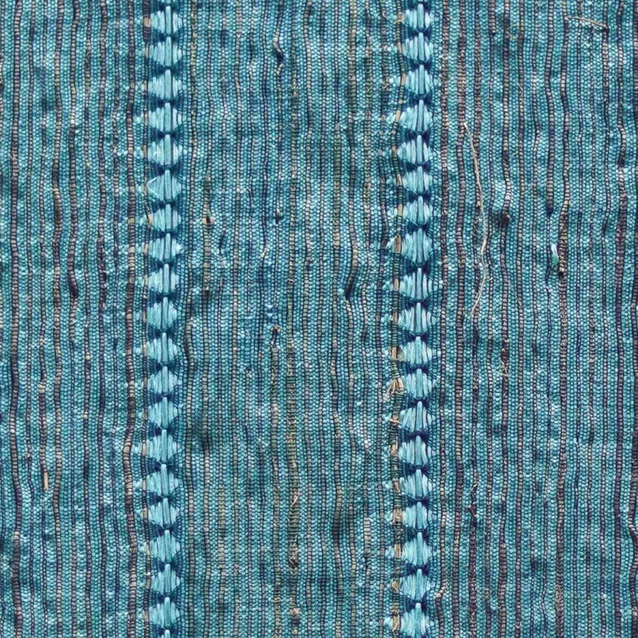 Tafelloper Vetiver 200x35 cm turquoise/naturel