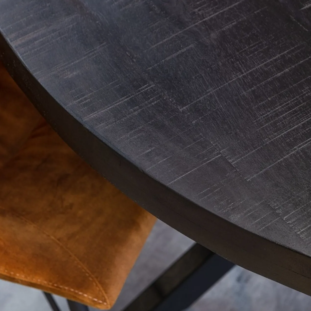 Tafel Maas Rond Zwart Maat 110